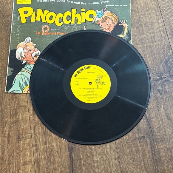 Pinocchio Children's Matinee Music Theater The Peppermint Players LP S8042 - Picture 4 of 4